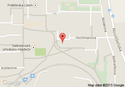 mapa - Hochmanova 2181, Brno - Líšeň