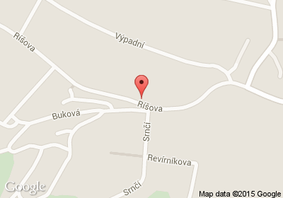 mapa - Ríšova 84/40, Brno - Žebětín